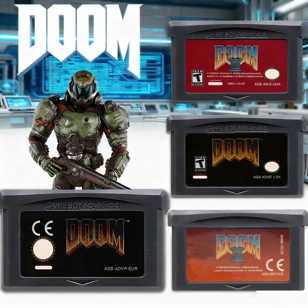 Retro Gaming Fun - DOOM Series 32 Bit GBA Game