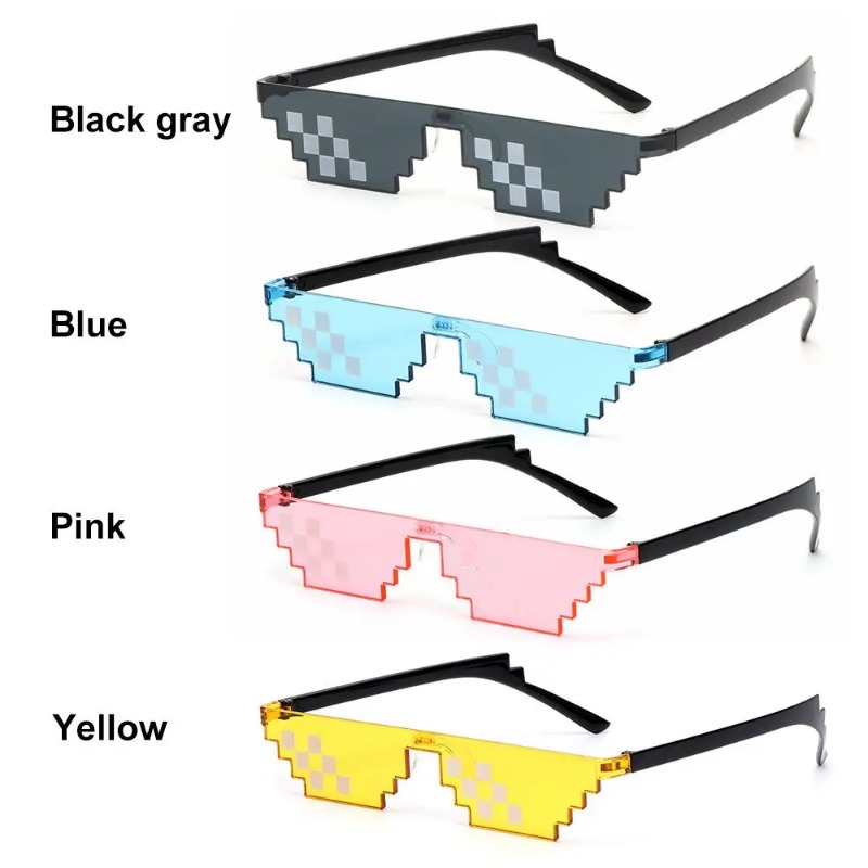 Retro Gaming Fun - 1/4PCS New Design Funny Mosaic Sunglasses