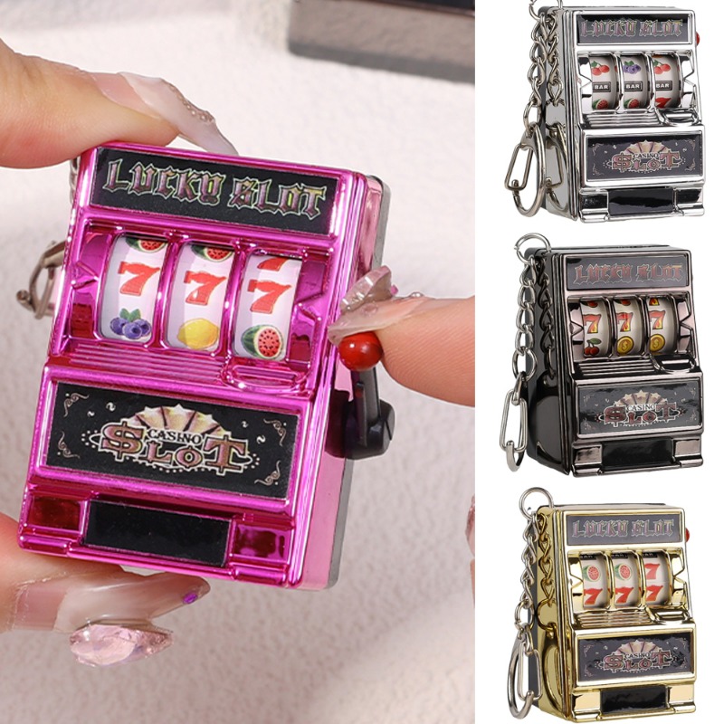 Retro Gaming Keychain - Fun Metal Fruit Rocking Music Keychain
