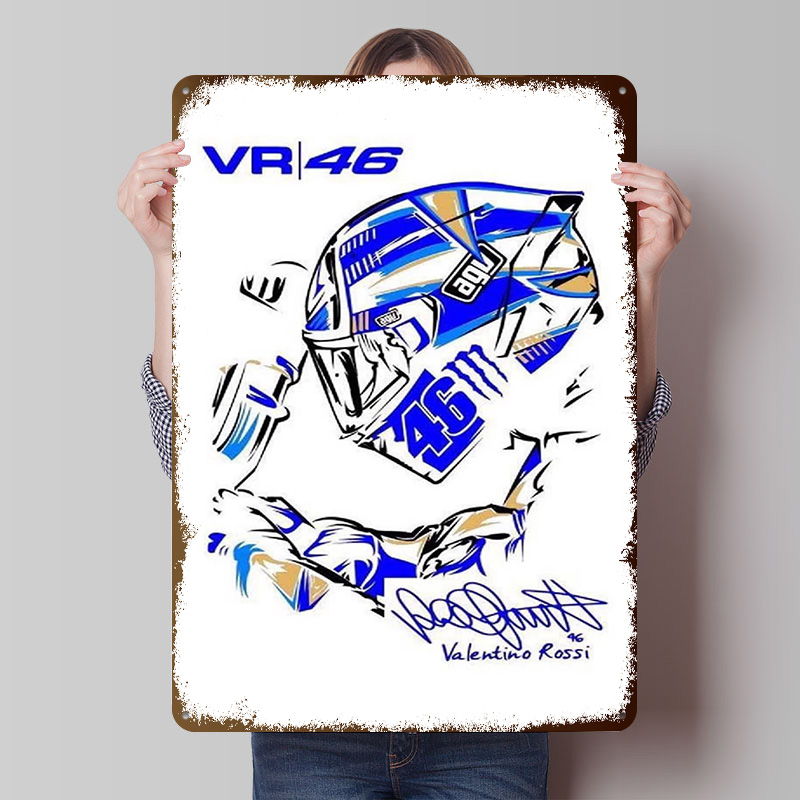 Retro Gaming In Vr - Helmet VR 46 Poster Wall Art