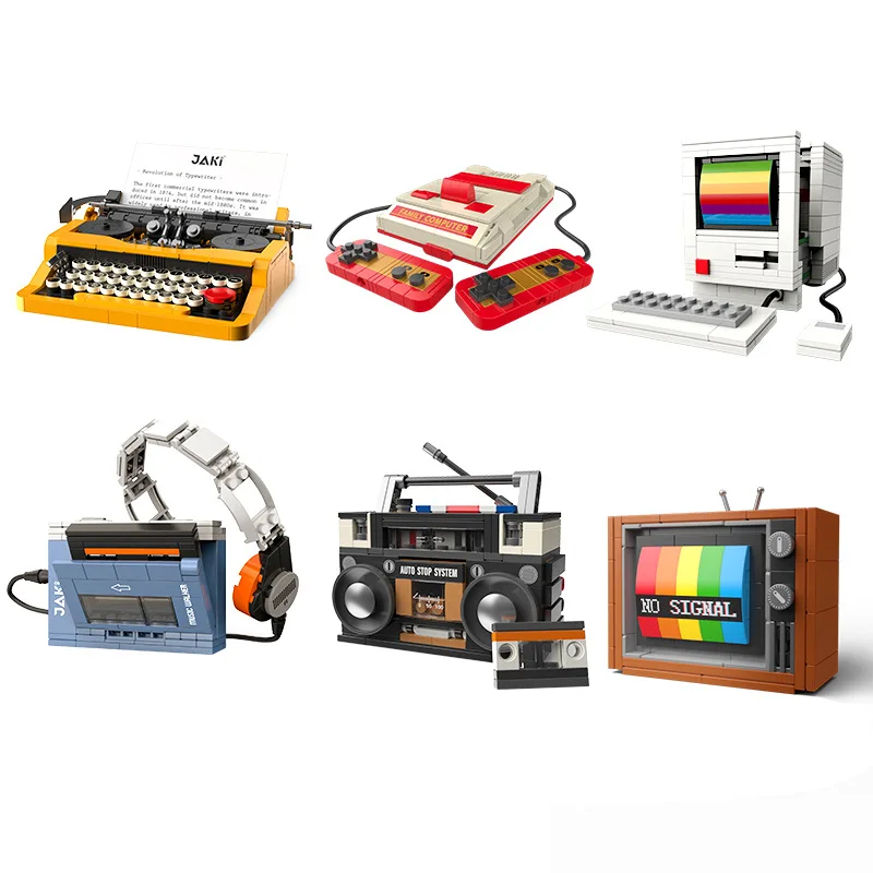 Retro Gaming Fun - Retro DIY Building Blocks TV Radio