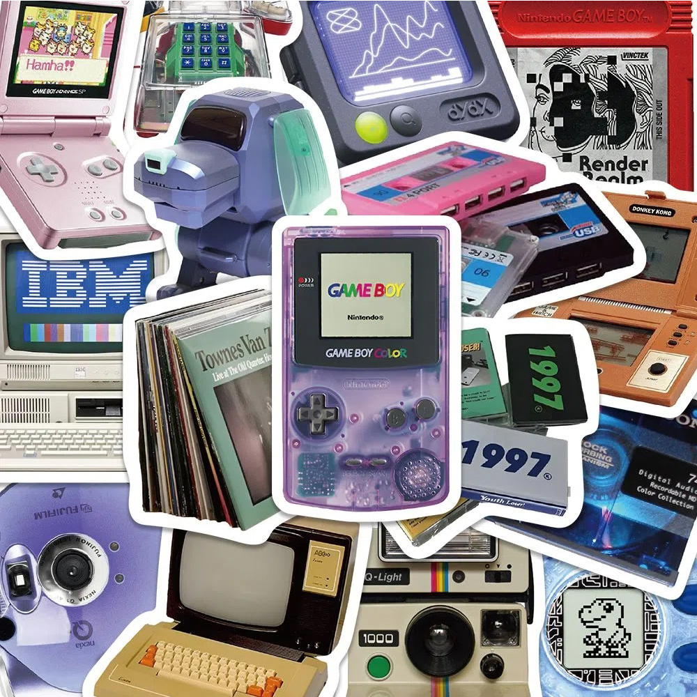 Retro Gaming Phone - 10/30/50pcs Vintage Computer Game Console Light
