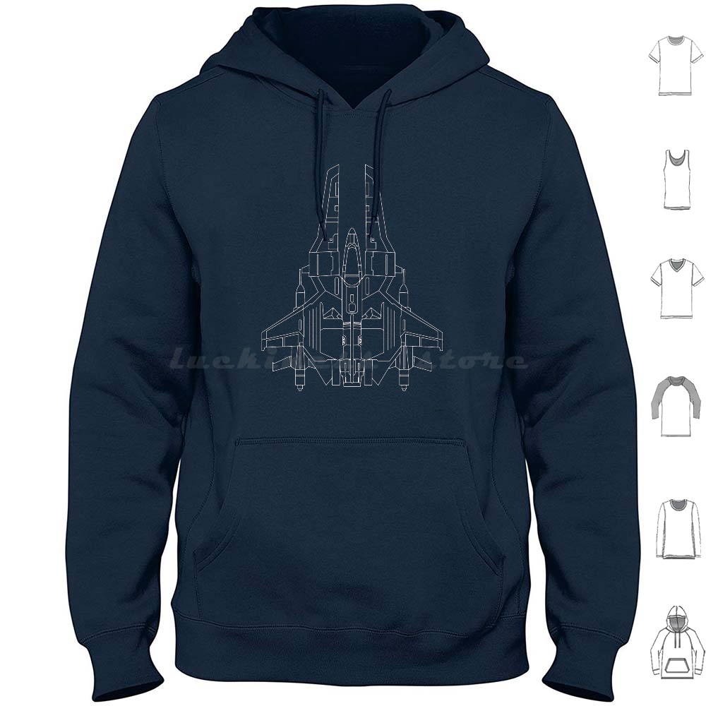 Gaming Retro Arcade - Gradius Line Hoodie Cotton Long Sleeve