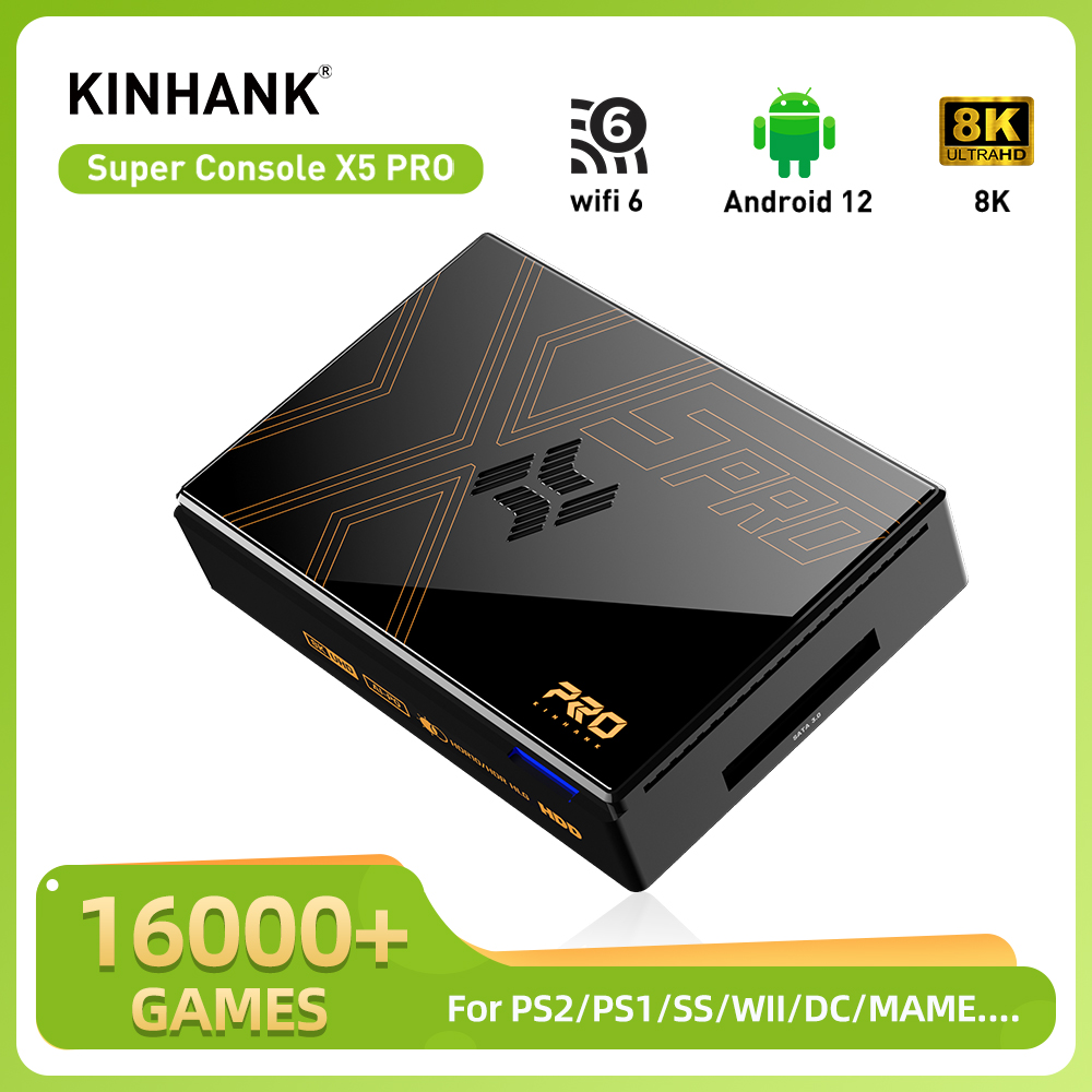 Retro Gaming Emulator Console - KINHANK Super Console X5 PRO Retro