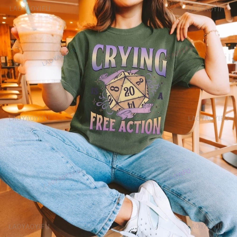 Funny DnD Crying Is A Free Act - Retro Gaming Fun recensione e prezzo