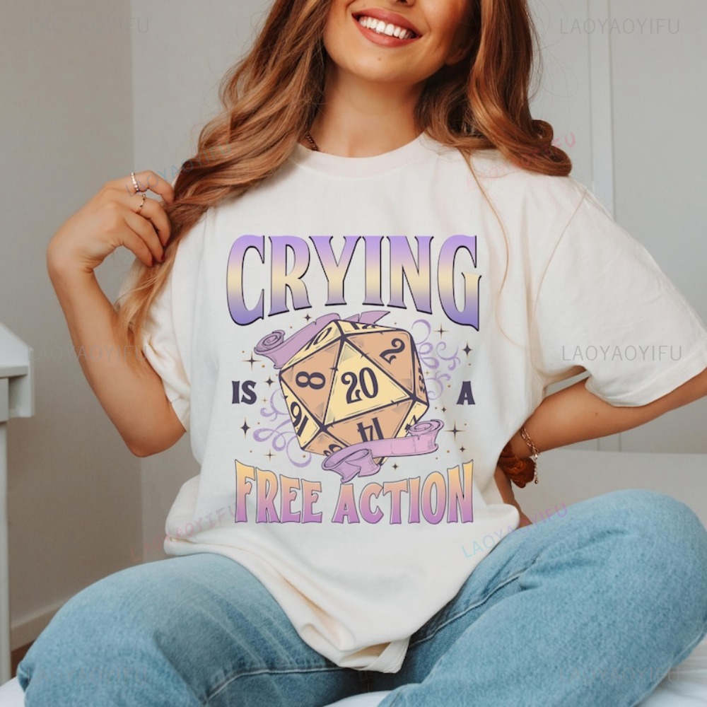 Funny DnD Crying Is A Free Act - Retro Gaming Fun recensione e prezzo