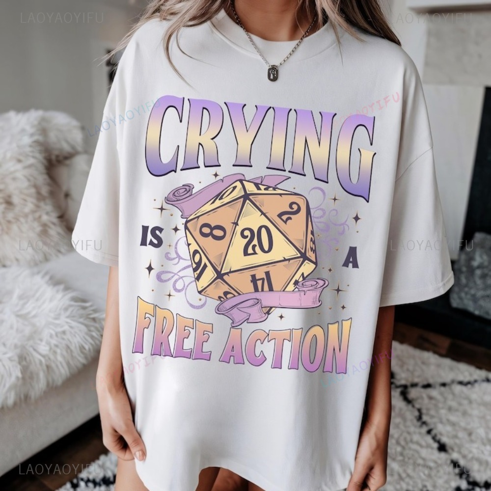 Funny DnD Crying Is A Free Act - Retro Gaming Fun recensione e prezzo