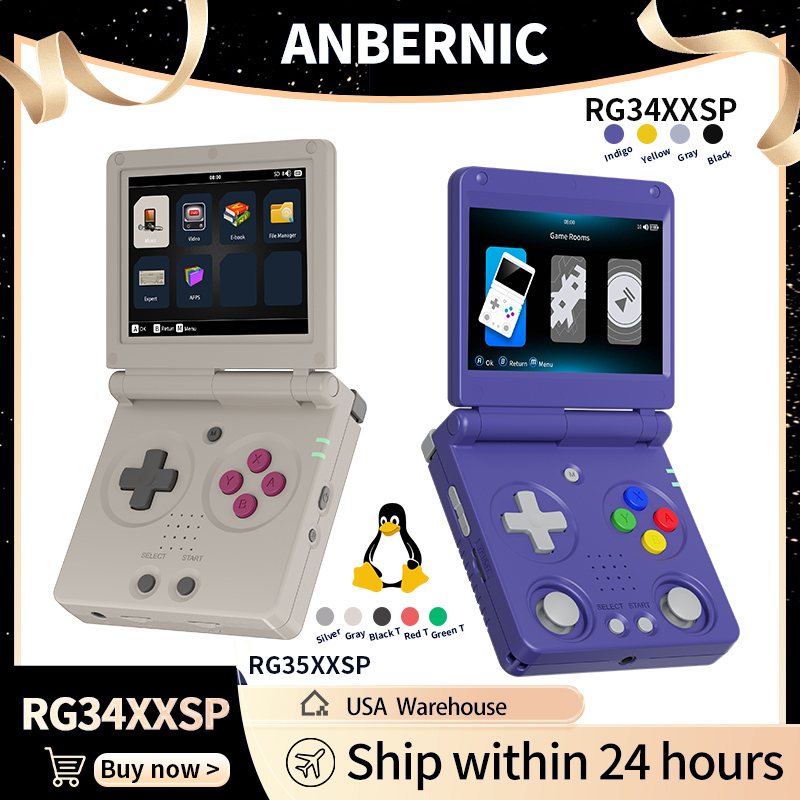 Anbernic RG34XXSP RG35XXSP Fli - Retro Gaming Console Lego recensione e prezzo