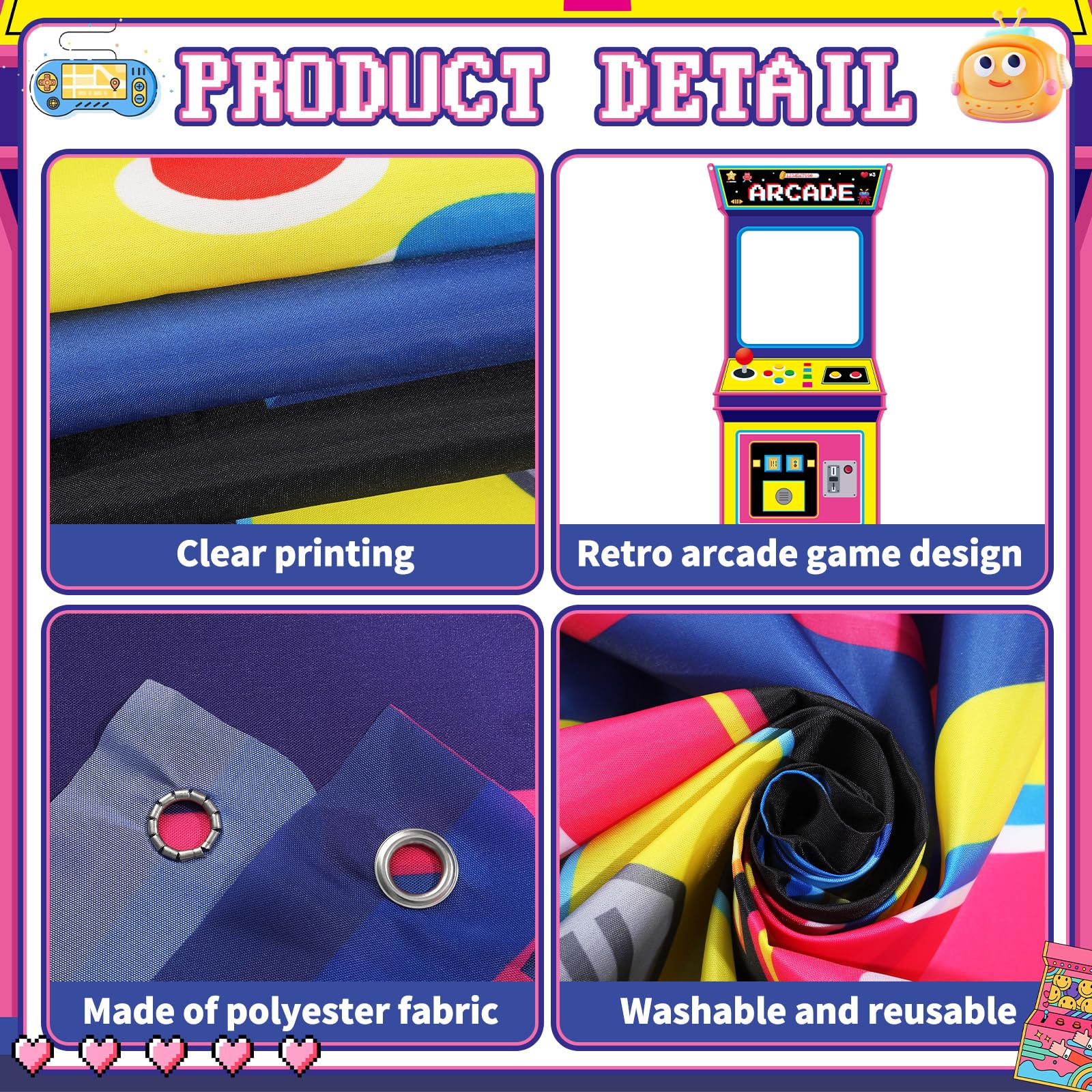 Retro Video Gaming Fabric Arca - Gaming Retro Arcade recensione e prezzo