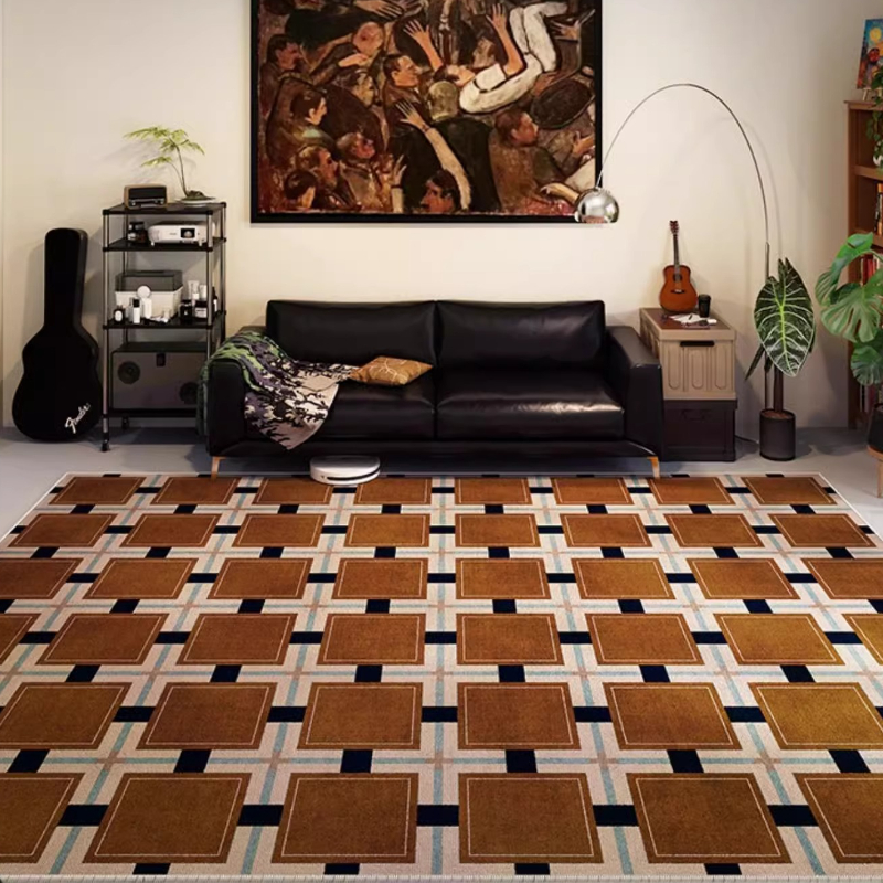 Retro Plaid Living Room Decora - Retro Gaming Rug recensione e prezzo