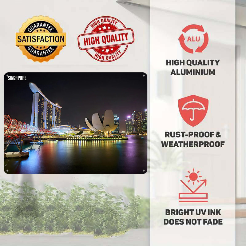 Singapore Skyline At Night Pos - Retro Gaming At recensione e prezzo