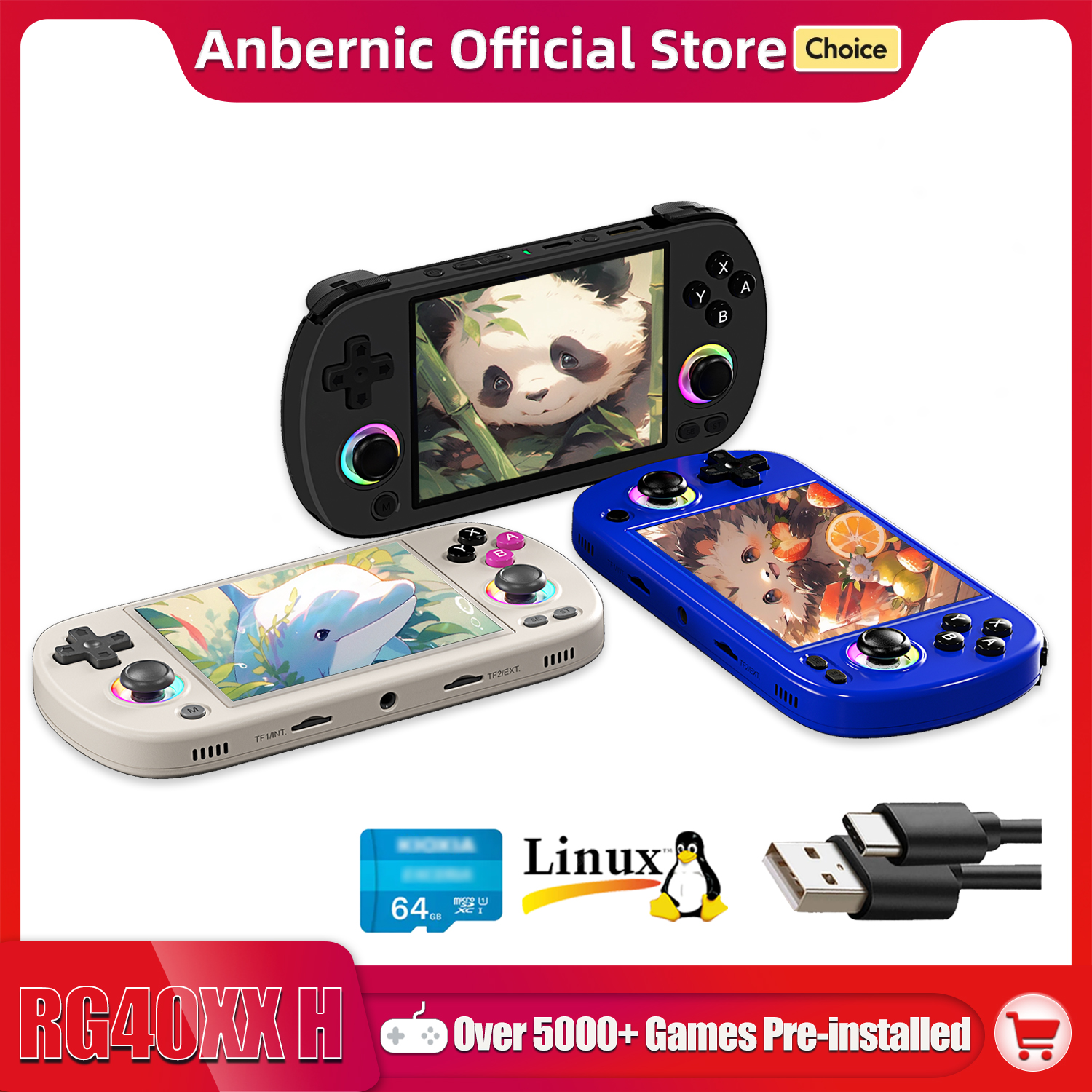 ANBERNIC RG40XX H Handheld Gam - Retro Gaming Console Lego recensione e prezzo