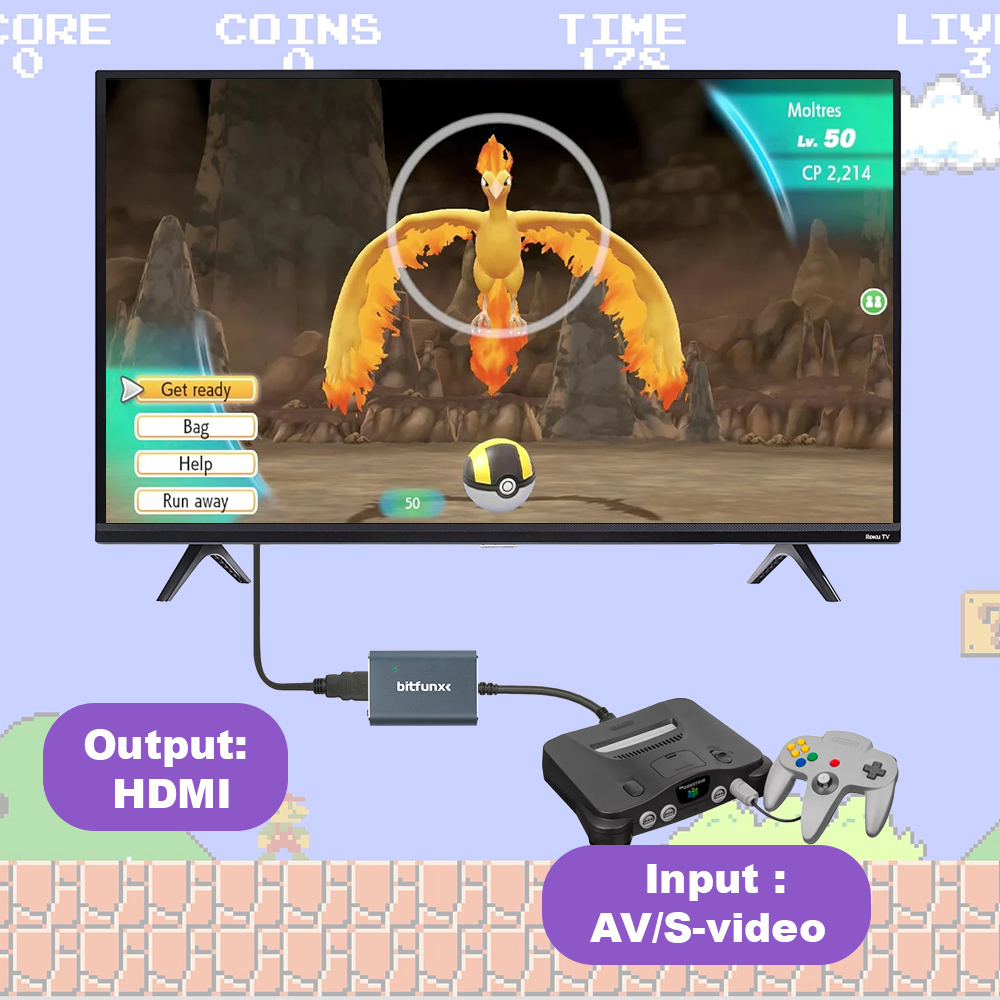 Bitfunx 720P Svideo / AV To HD - Retro Gaming Fun recensione e prezzo