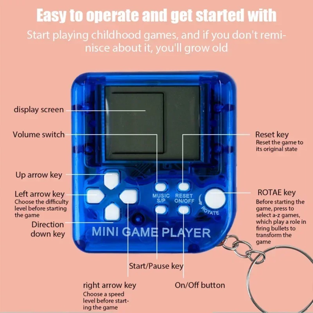 Portable Mini Pocket Classic G - Retro Gaming Keychain recensione e prezzo