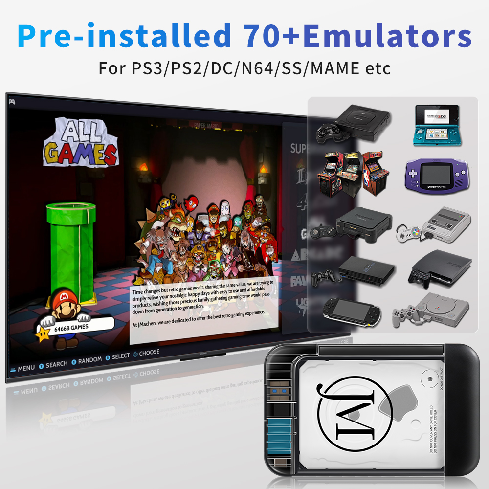RETROBAT Portable 500G Gaming  - Retro Gaming Qss recensione e prezzo