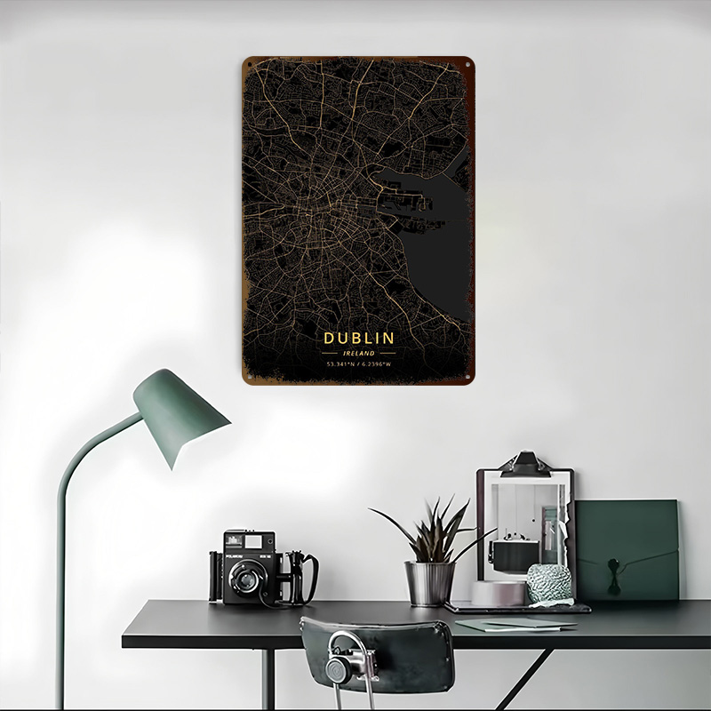 Dublin Ireland Poster Wall Art - Retro Gaming Ireland recensione e prezzo
