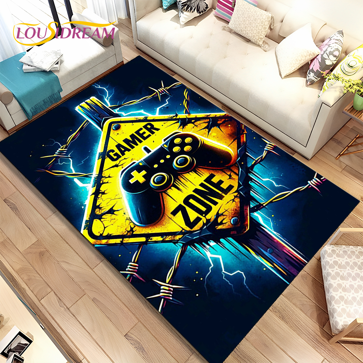 Cartoon Game Gamer Gamepad Rug - Retro Gaming Rug recensione e prezzo
