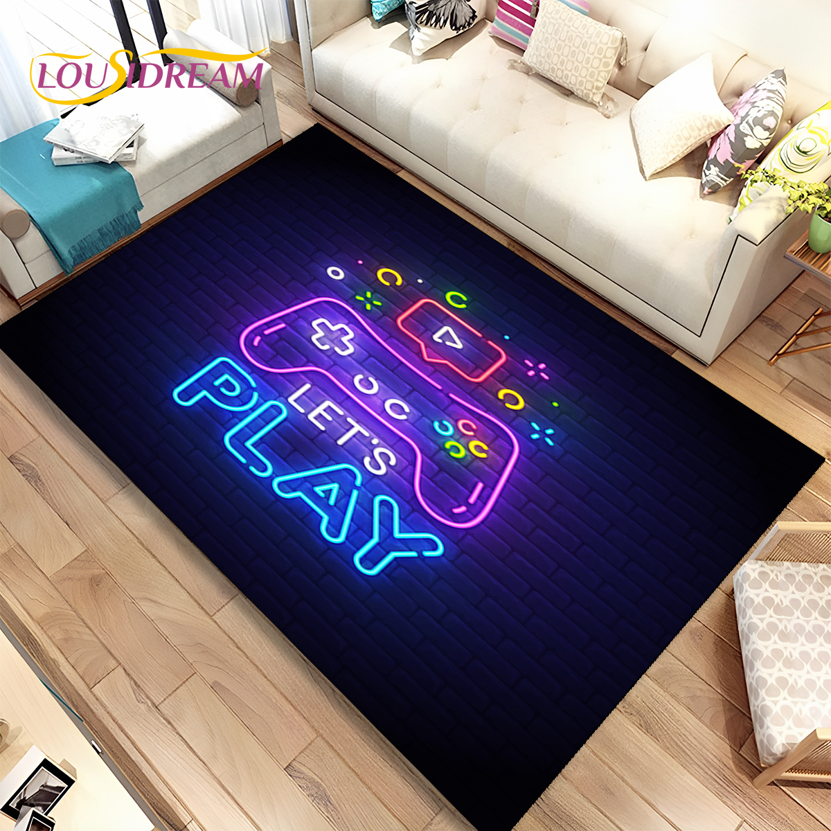 Cartoon Game Gamer Gamepad Rug - Retro Gaming Rug recensione e prezzo