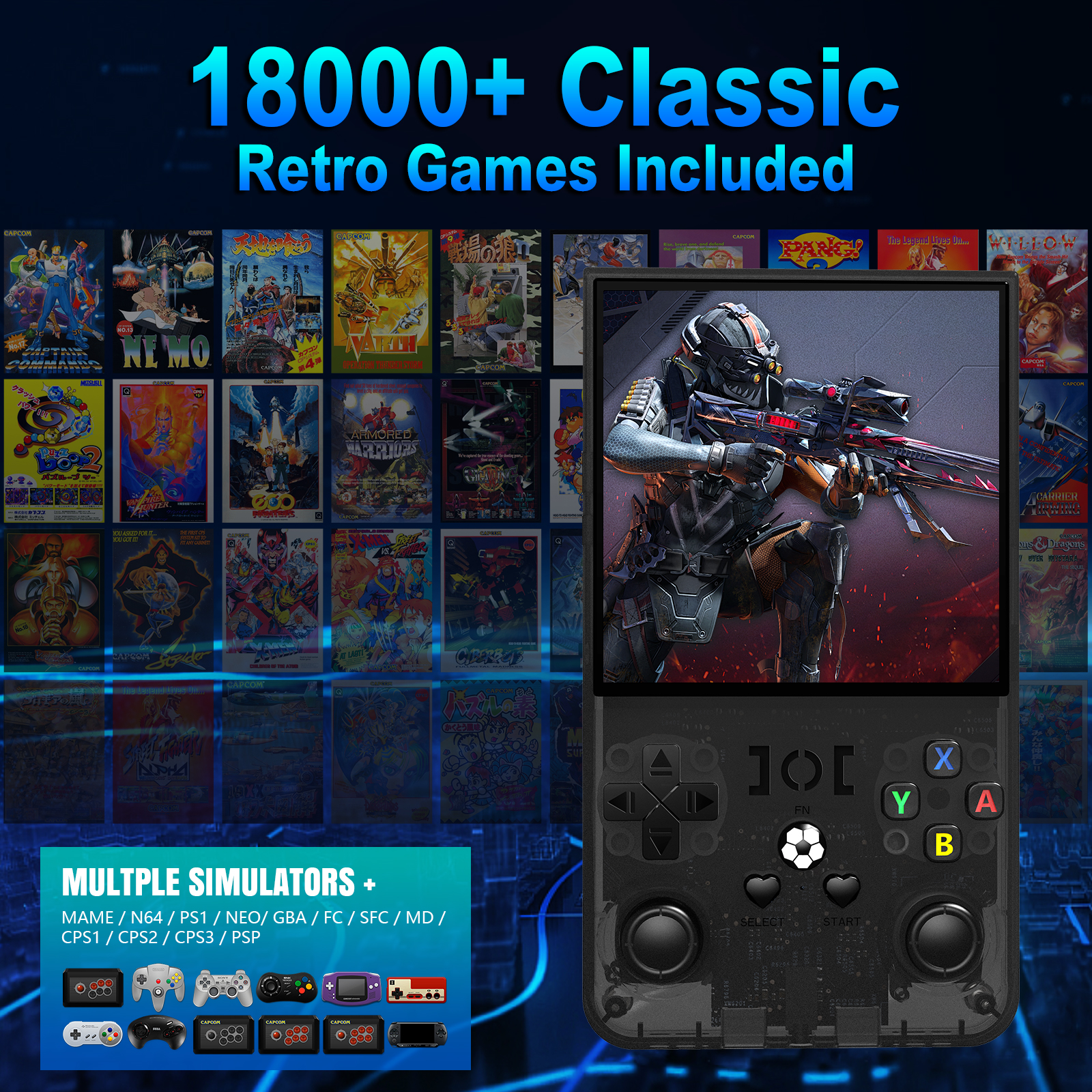 Open Source R36MAX Portable Vi - Retro Gaming Console Lego recensione e prezzo