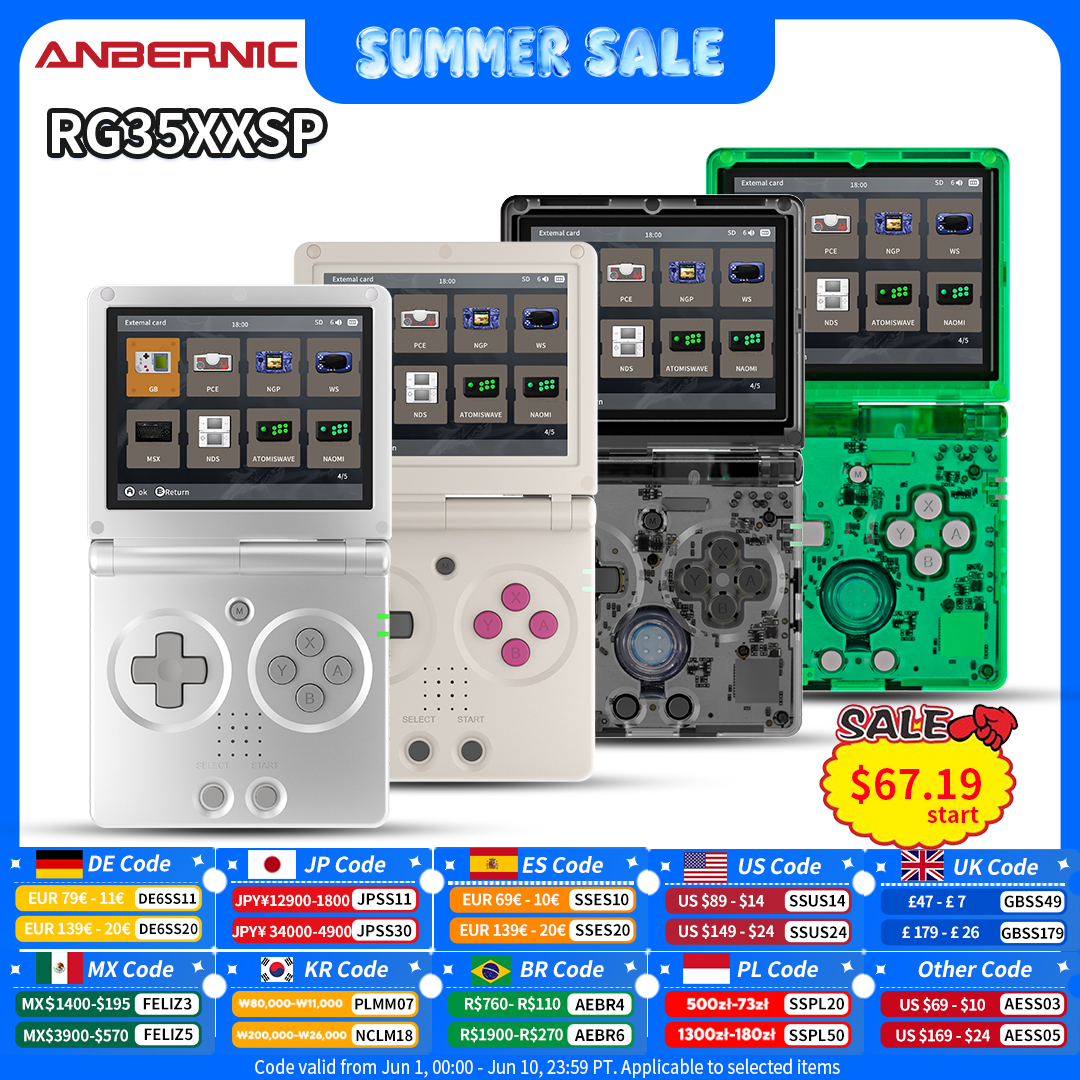 Anbernic RG35XXSP Retro Flip H - Retro Gaming Console Lego recensione e prezzo
