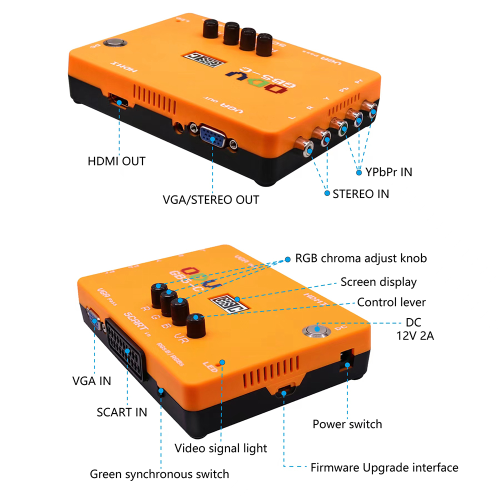 ODV-GBS-C Component/VGA/Scart  - Retro Gaming Console Lego recensione e prezzo