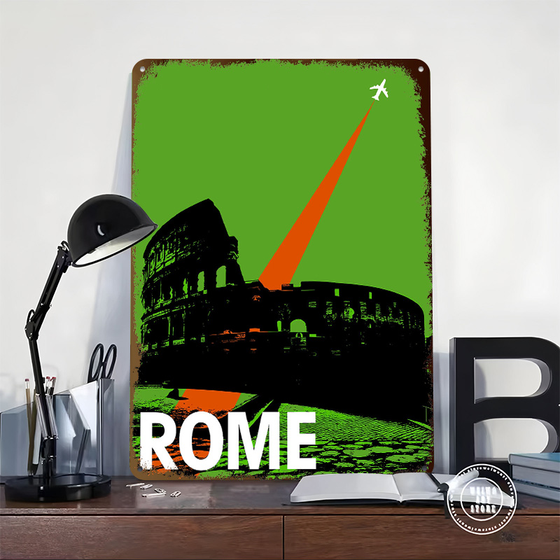 Rome Travel Metal Poster Custo - Retro Gaming At recensione e prezzo