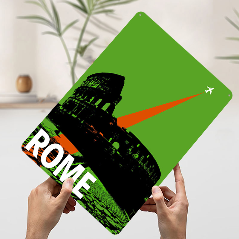 Rome Travel Metal Poster Custo - Retro Gaming At recensione e prezzo