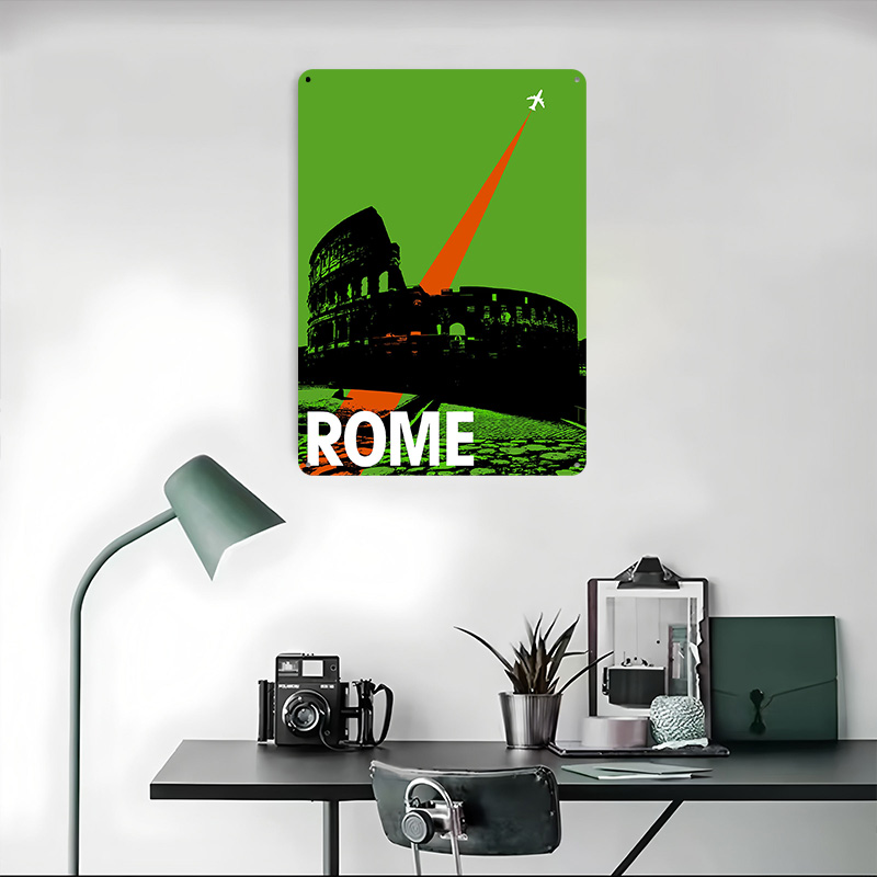 Rome Travel Metal Poster Custo - Retro Gaming At recensione e prezzo