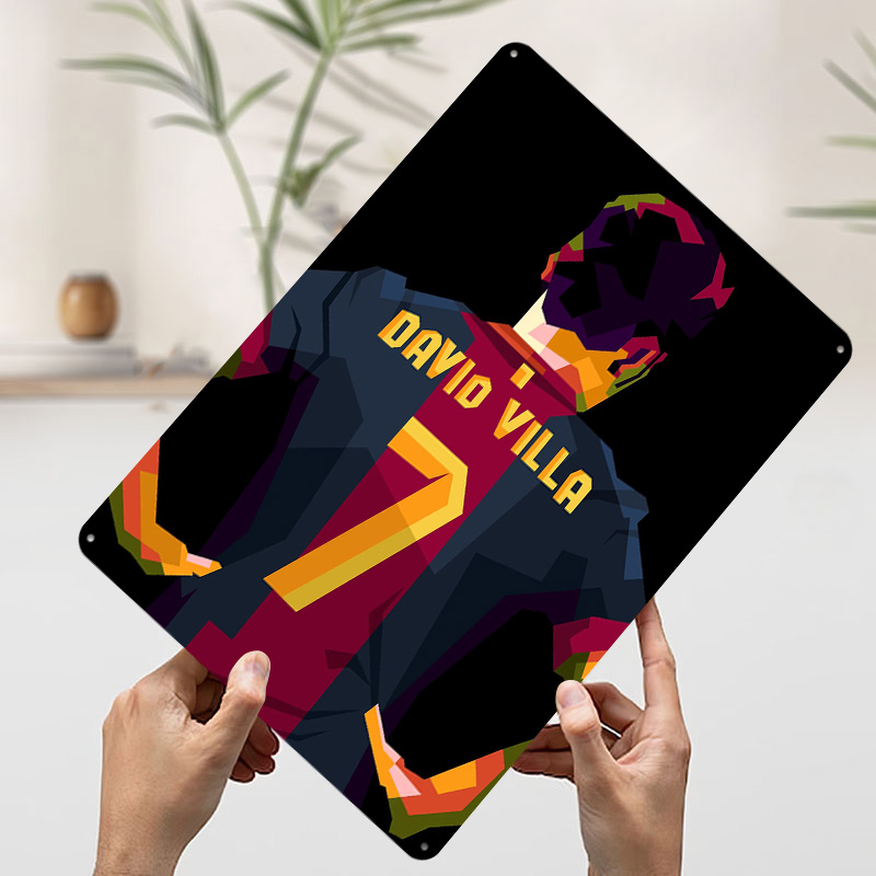 David Villa Tinplate Poster Cu - Retro Gaming At recensione e prezzo