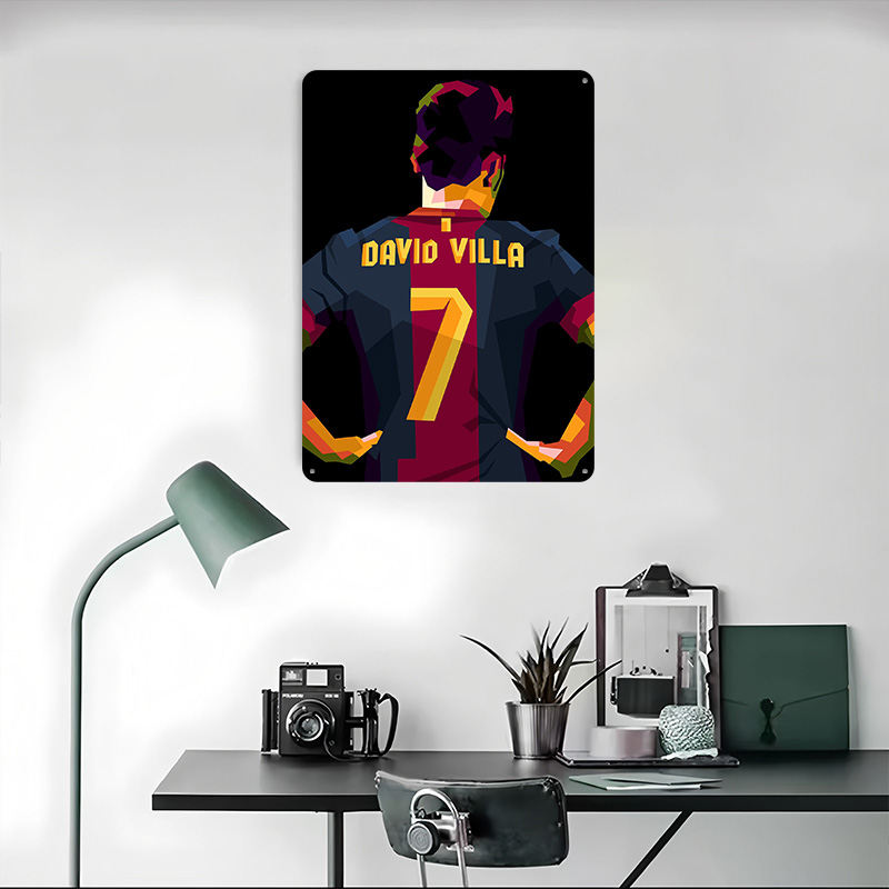 David Villa Tinplate Poster Cu - Retro Gaming At recensione e prezzo
