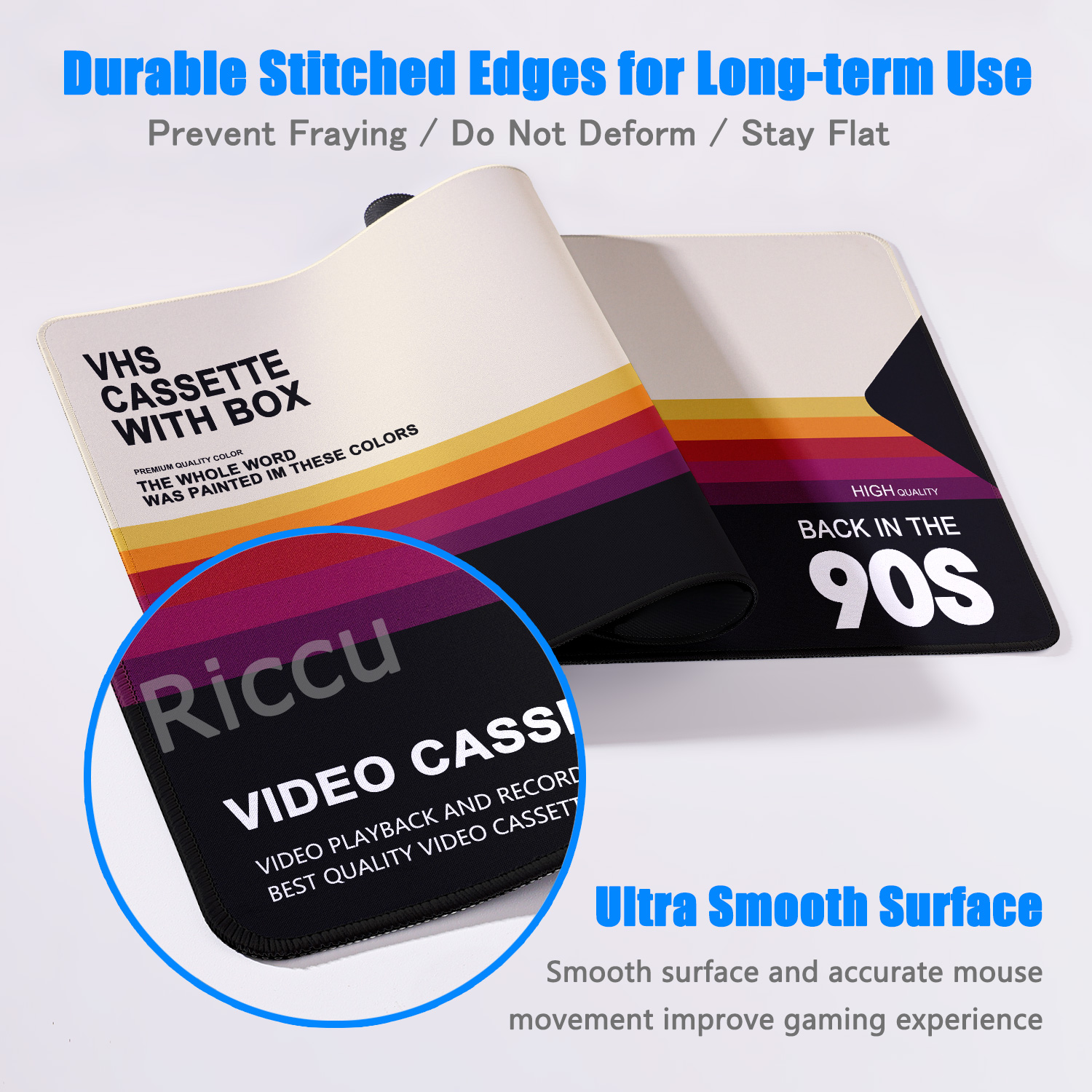 Retro VHS Style Mouse Pad Xxl  - Retro Gaming Rug recensione e prezzo