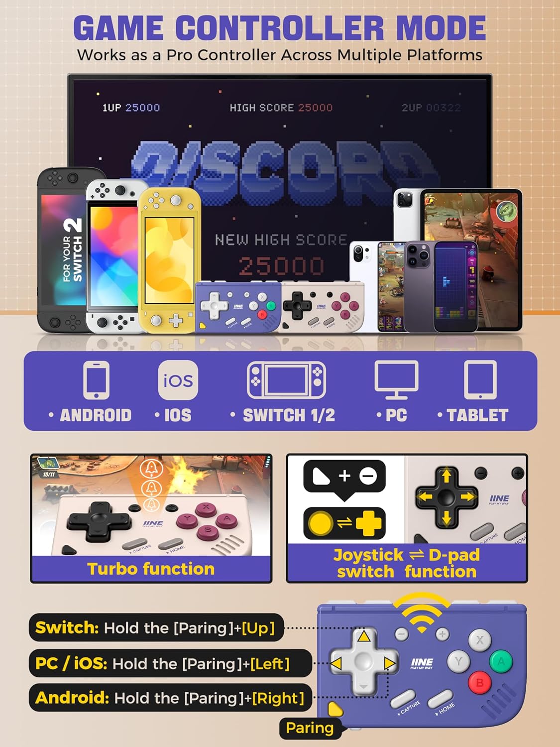 Mini Retro Game Controller,Poc - Retro Gaming Keychain recensione e prezzo