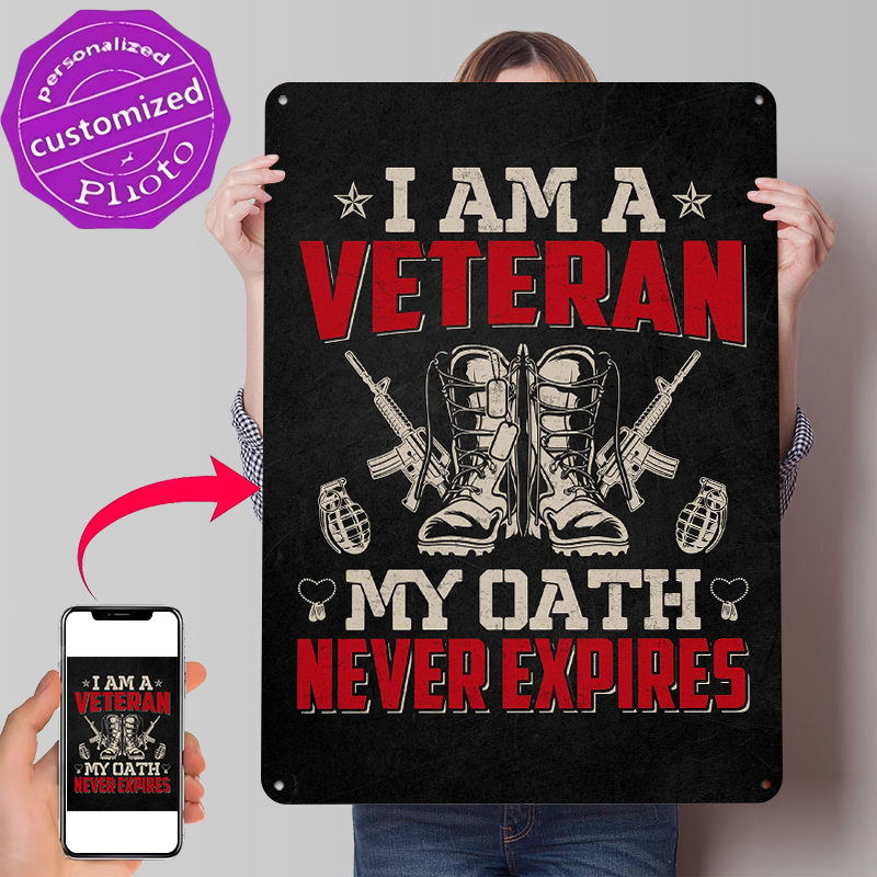 Veteran Military Quote Metal P - Retro Gaming At recensione e prezzo