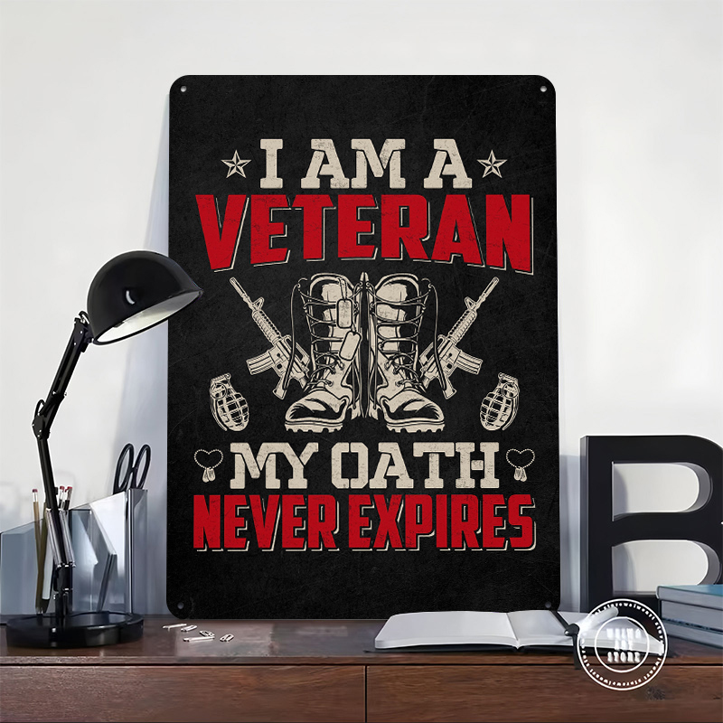 Veteran Military Quote Metal P - Retro Gaming At recensione e prezzo