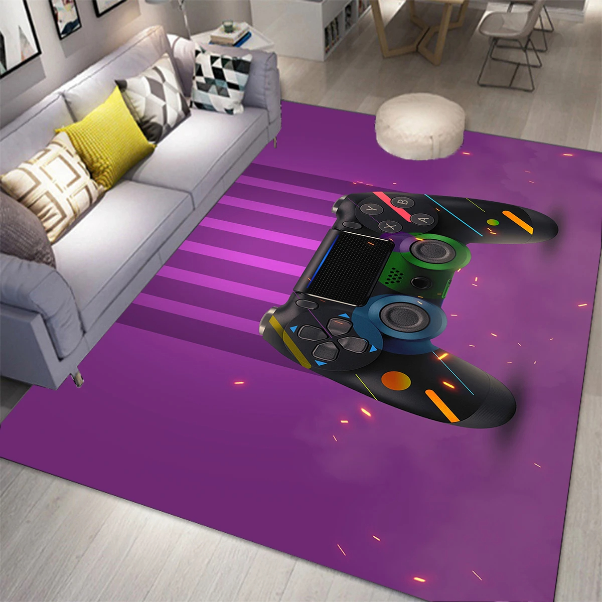 Gaming Area Rug for Kids Boy B - Retro Gaming Rug recensione e prezzo