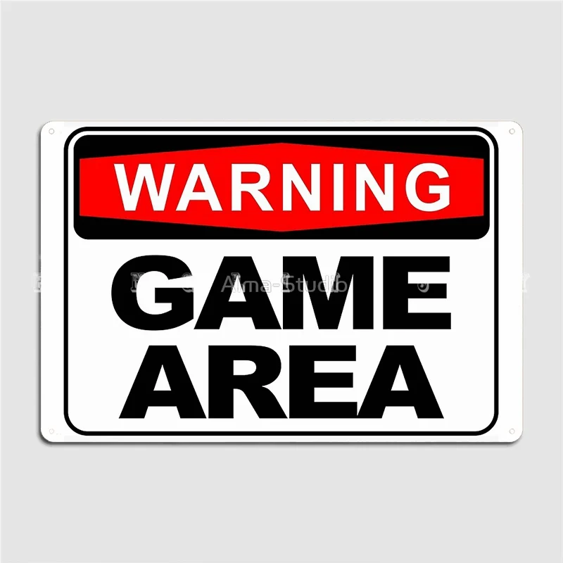 WARNING GAME AREA Retro Metal  - Retro Gaming Us recensione e prezzo