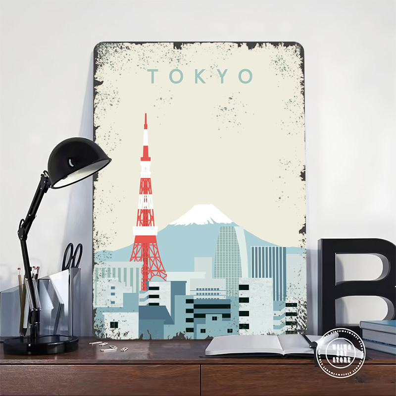 Tokyo Poster Retro 3D Printed  - Retro Gaming At recensione e prezzo