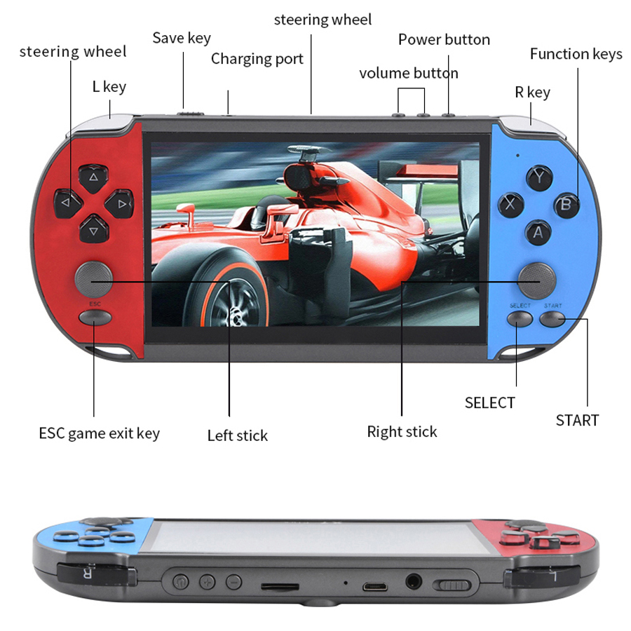 Portable Handheld Videogame TV - Retro Gaming Console Lego recensione e prezzo