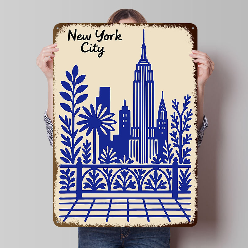 New York City Blue Poster Cust - Retro Gaming At recensione e prezzo