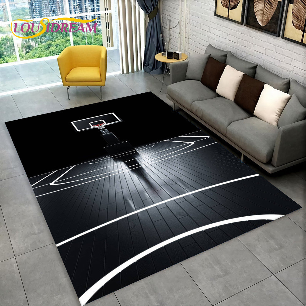 3D Basketball Cour Cartoon Are - Retro Gaming Rug recensione e prezzo