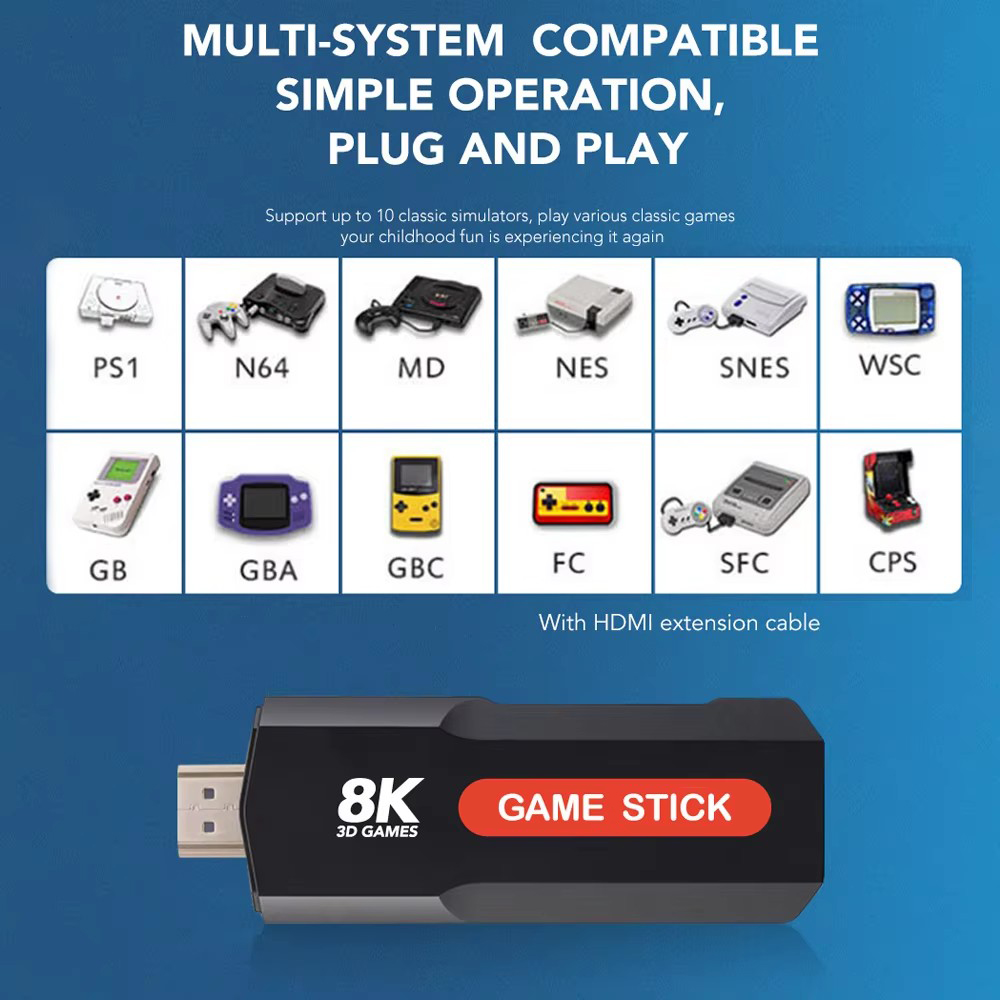 X2 Game Stick HD 4K 8K 3D Cons - Retro Gaming Emulator Console recensione e prezzo