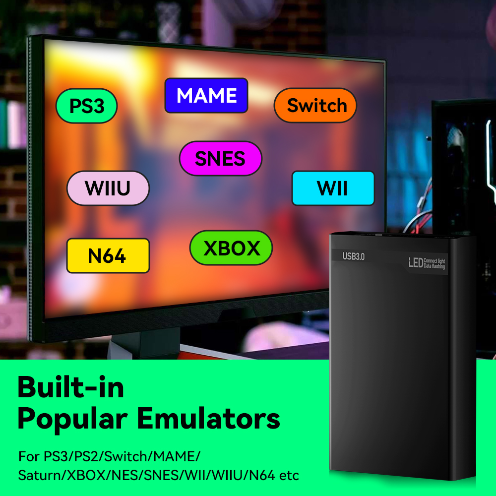 MIX500G Game Hard Drive With 3 - Retro Gaming Emulator Console recensione e prezzo