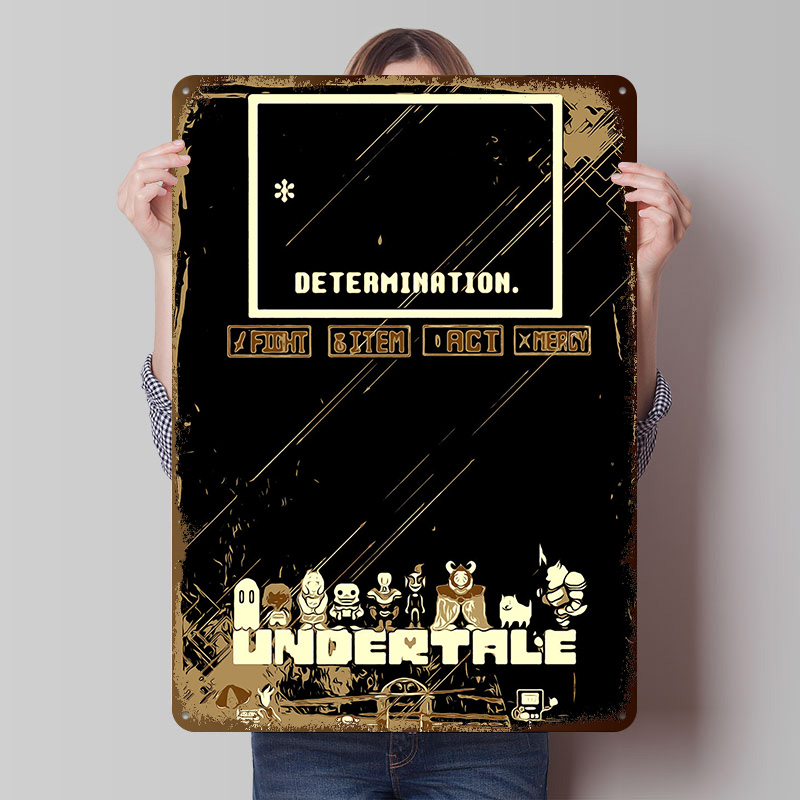 Undertale Metal Poster Custom  - Retro Gaming At recensione e prezzo
